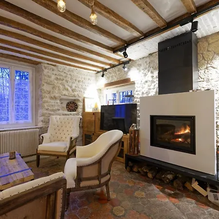 Maison Du Passeur Du Xviii Siècle, Classée, Authenticité Et Confort Avec Jardin Et Spa, Proche Giverny, 1 Heure De Paris *